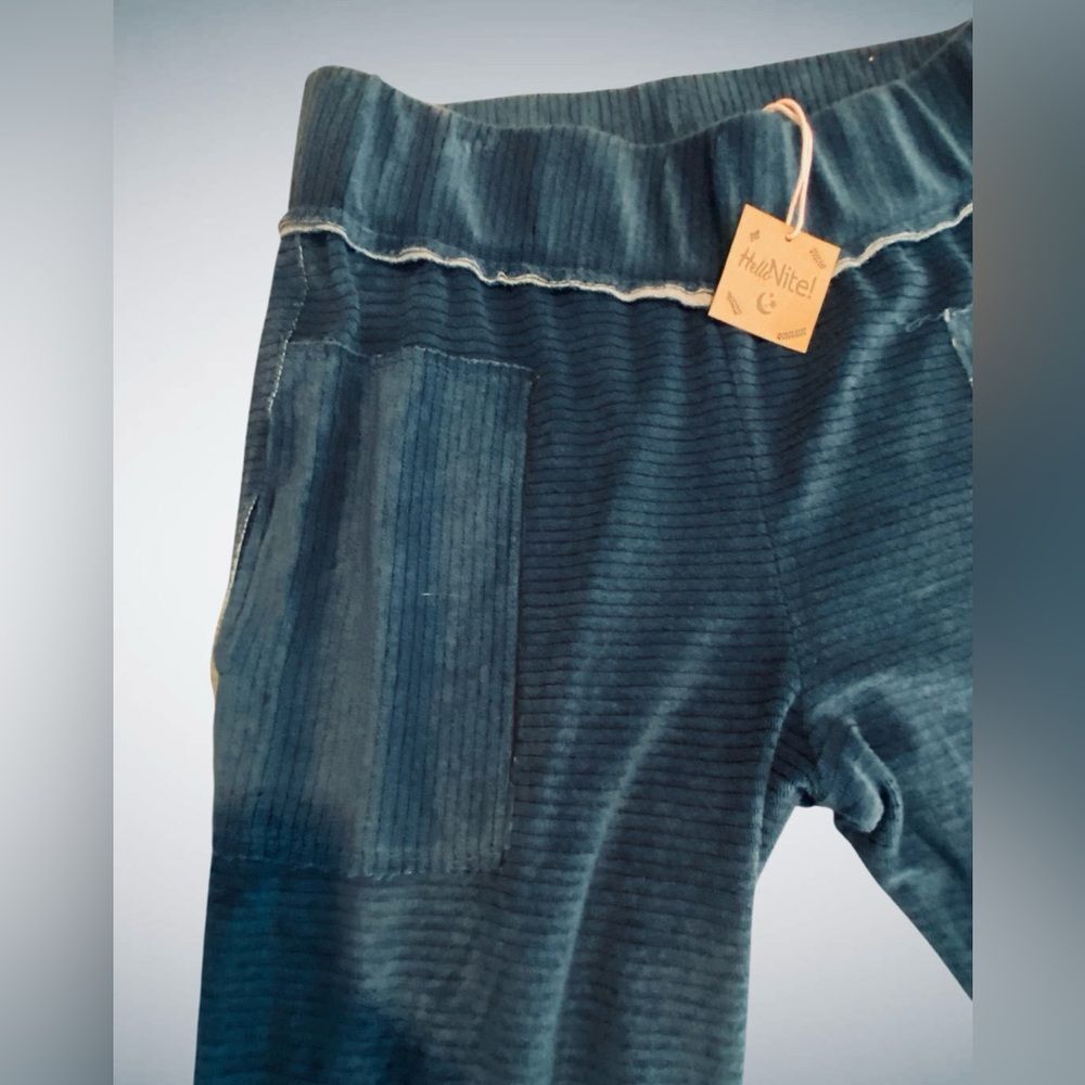 Anthropologie Hello Nite Women’s Lounge pant | Dark Blue Textured Jogger NWT S. - Picture 8 of 10